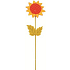 Sunflower on a spring orange recess 28 cm