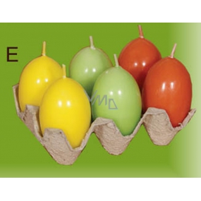 Lima Egg with scented candle yellow 40 x 60 mm set of 6 pieces