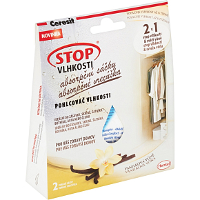 Ceresit Stop Moisture Absorption Bags Vanilla Scent 2 x 50g Ceresit Stop Moisture Absorption Bags Vanilla Scent 2 x 50g