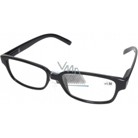 Berkeley Reading Prescription Glasses +1.50 plastic black 1 piece MC2125