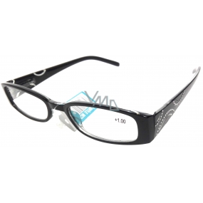 Berkeley Reading glasses +1.5 black side with rhinestones 1 piece MC2154