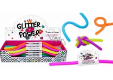 Power Schnur elastic plastic that can be expanded to 2 meters! glitter - orange