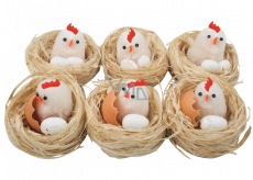 Nests with chicken and eggs 5.5 cm 1 piece random selection