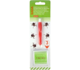 Alfa Tweezers for ticks with antibacterial wipes, set