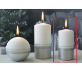 Lima Aroma line candle silver cylinder 50 x 100 mm 1 piece