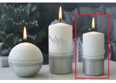 Lima Aroma line candle silver cylinder 50 x 100 mm 1 piece