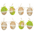 Jute egg for hanging 6 cm 1 piece