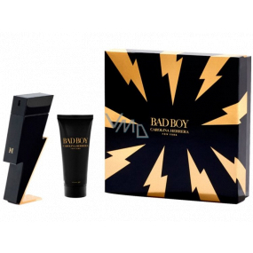 Carolina Herrera Bad Boy Eau de Toilette for men 100 ml + shower gel 100 ml, gift set for men