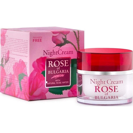 Rose of Bulgaria Night cream with almond, macadamia and wheat oil 50 ml