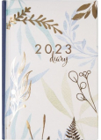 Albi Diář 2023 mini Béžový s květy 11 x 7,5 x 0,5 cm