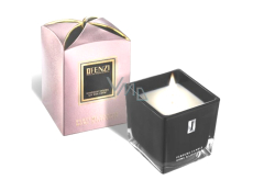 jFenzi Opal Glamour Soy scented candle with the scent of Yves Saint Laurent Opium Black handmade black 200 g