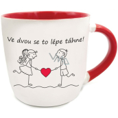 Nekupto Valentine's Day mug It's better for two! 360 ml