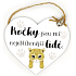 Nekupto Pets Wooden sign Cats are my favourite people 16 x 14 x 2 cm