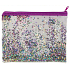 Ditipo Glitter pencil case with zipper Stars 22 x 17 cm
