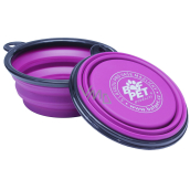 B&F Foldable silicone travel bowl Fuchsia 380 ml