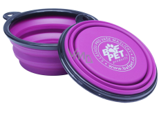 B&F Foldable silicone travel bowl Fuchsia 380 ml