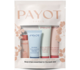 Payot Nue Cleansing Micellar Cleansing Water 20 ml + Source Adaptogen Adaptogen Moisturizer 15 ml + Rituel Douceur Gentle Exfoliating Body Cream 20 ml + Rituel Douceur Gentle Moisturizing Body Milk 25 ml, cosmetic set