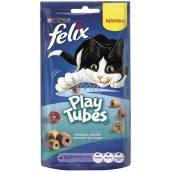 Felix Play Tubes fish and shrimp, meat delicacy for adult cats 50 g