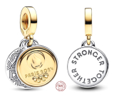 Charm Sterling silver 925 Paris 2024 Olympics 2in1, pendant bracelet sport