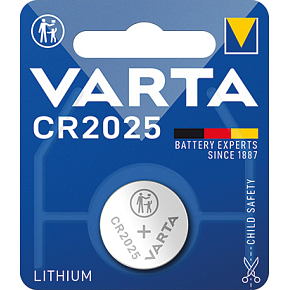 Varta CR2025 lithium coin cell battery 1 pc