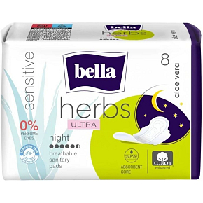VL.BELLA HERBS ALOE VERA ULTRA NIGHT 8 PCS 6811 VL.BELLA HERBS ALOE VERA ULTRA NIGHT 8 PCS 6811
