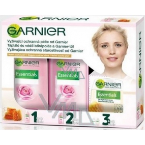 Garnier Nourishing protective care water 200 ml + milk 200 ml + cream 50 ml, cosmetic set