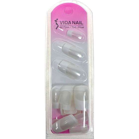 Diva & Nice Vida Nail French Nail Girls artificial nails for French manicure 24 pieces
