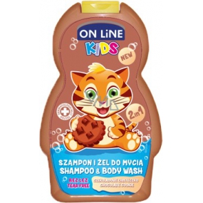On Line Kids Chocolate Biscuit 2in1 shower gel and hair shampoo for children 250 ml