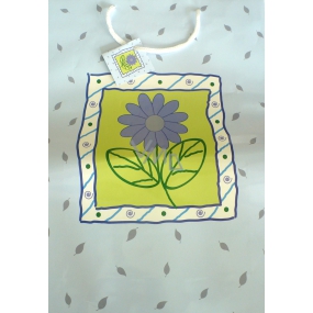 Nekupto Gift paper bag 46 x 33 x 10.5 cm Light blue flower 1 piece 524 40 BXL