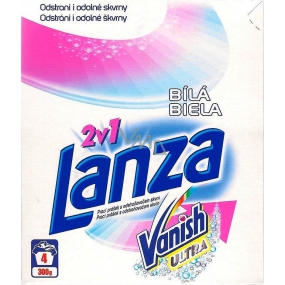 Lanza Vanish Ultra 2in1 White washing powder with stain remover for white laundry 4 doses of 300 g