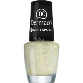 Dermacol Nail Polish with Effect Glitter Touch nail polish with effect 11 Ivory Sparkle 5 ml