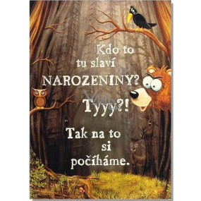 Albi Musical Greeting Card for Birthday Loupežnická Jiří Lábus and Jiří Pecha 14.8 x 21 cm