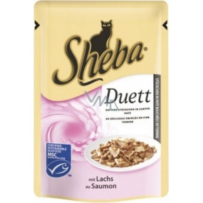 Sheba Duett pocket with salmon 85 g