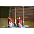 Lima Relief winter candle metal burgundy cylinder 50 x 100 mm 1 piece