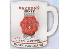 Nekupto Dárky s humorem Hrnek maxi Bezedný hrnek pro super ženskou 0,8 l, FX 001
