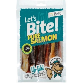 Brit Lets Bite Pure salmon supplementary dog food 80 g 14 pieces sliced