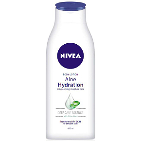 Nivea Aloe & Hydration Light Body Lotion with Pump, 400 ml