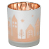 Yankee Candle Winter Village Candlestick on Votive Candle Shadow Play
