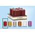 Lima Advent set Star candle red metal 60 x 90 mm 4 pieces