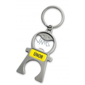 Albi Keyring with a monthly date - opener February 5 x 12 x 0,2 cm