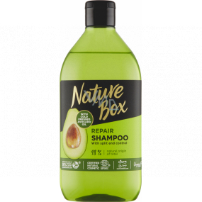 Nature Box Avocado Regenerating Hair Shampoo with 100% Cold Pressed Avocado Oil, Suitable for Vegans 385 ml