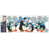 Plastic penguin stickers 57 x 20 cm