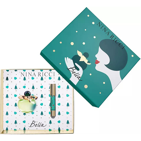 Nina Ricci Bella eau de toilette for women 50 ml + lipstick in 2.5 g pencil, gift set