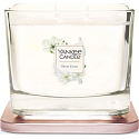 Yankee Candle Sheer Linen - Clean Linen Soy Scented Candle Elevation Medium Glass 3 Wicks 347 g