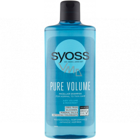 Syoss Pure Volume fluffy volume without load, micellar shampoo for weak hair 440 ml