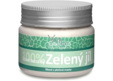 Saloos Green Clay 100% French face mask absorbs toxic substances, removes dirt, undesirable grease, 80 g