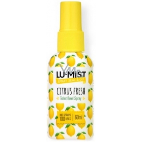 Lu-Mist Citrus Fresh spray for toilet bowl freshener, sprayer 100 use 60 ml