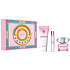 Versace Bright Crystal eau de toilette for women 90 ml + body lotion 150 ml + travel eau de toilette 10 ml, gift set