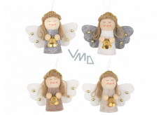 Angel with a hanging bell of various colors 5.5 cm 1 piece