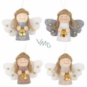 Angel with a hanging bell of various colors 5.5 cm 1 piece